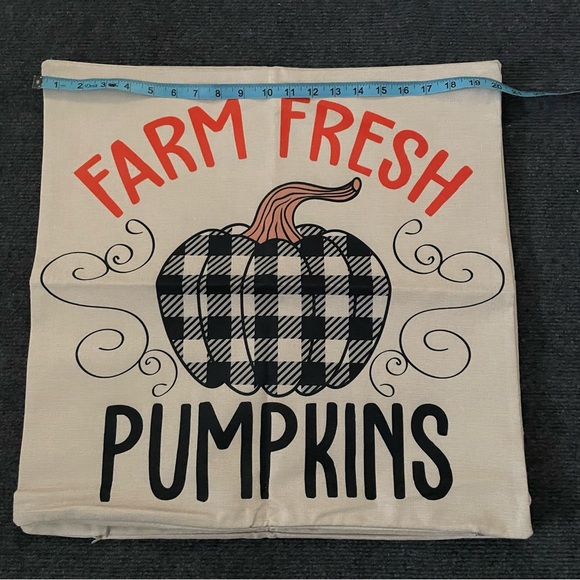 Fall Autumn Pumpkin Decorative Throw Pillow Covers Square Pillow Cases 20X20 - Picture 2 of 4